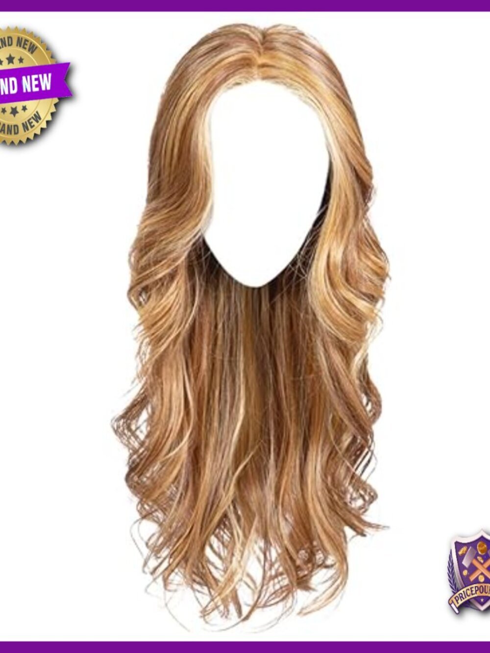 Long Layered Curls Wig with Monofilament Top, Heat-Friendly Synthetic Hair
